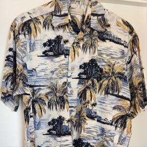 Men's Hawaiian Shirt, M, softwash cotton EUC